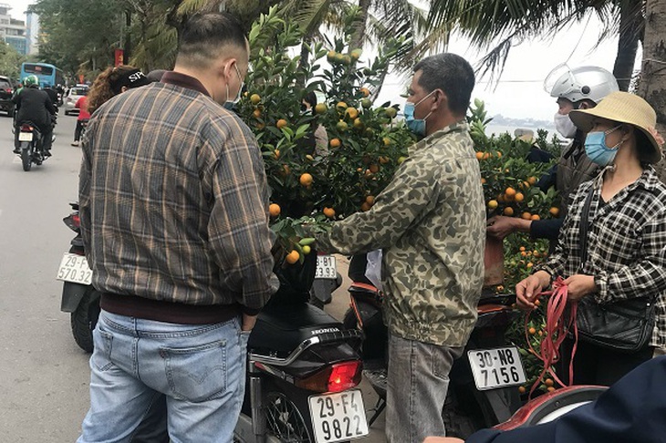 Sắc Tết rực rỡ, náo nhiệt tại “đường hoa” qui mô nhất Hà Nội - Ảnh 8.