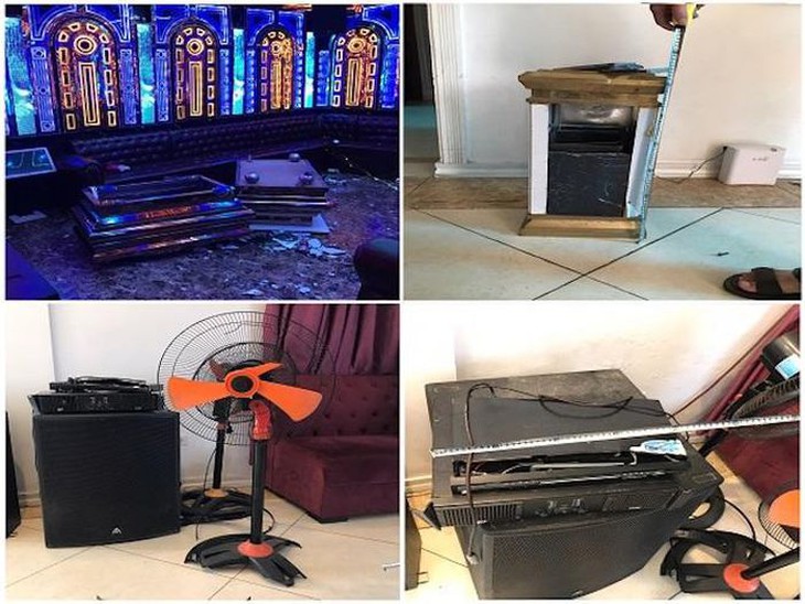Mâu thuẫn với bạn hát, nam thanh niên đập phá quán karaoke - Ảnh 2.