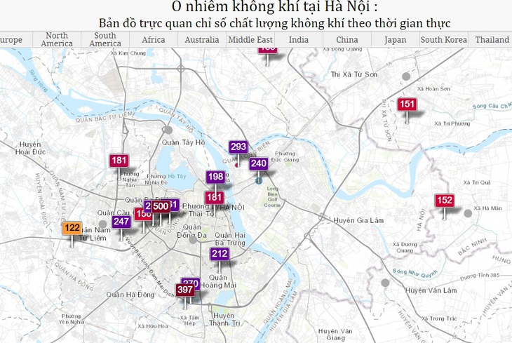 Sau nghỉ lễ, không khí Hà Nội lại "xuống cấp" - Ảnh 1.