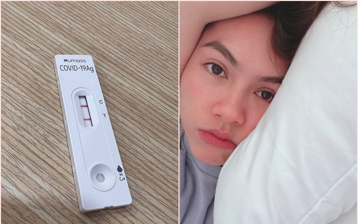 Mắc COVID-19, Á hậu Hoàng My không sợ hãi