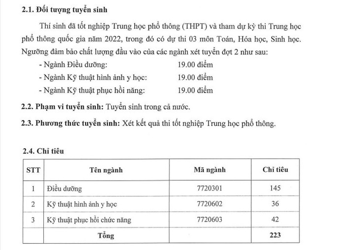3 trường đại học Y Dược tiếp tục xét tuyển bổ sung năm 2022 - Ảnh 3.
