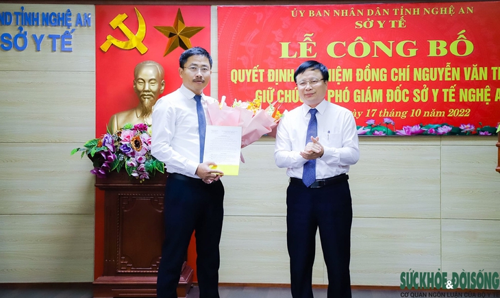 Sở Y tế Nghệ An có thêm Phó Giám đốc. - Ảnh 1. Sở Y tế Nghệ An có thêm Phó Giám đốc. - Ảnh 1.