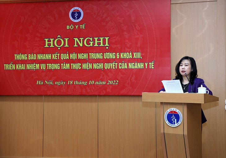 Bộ Y tế thông báo nhanh kết quả Hội nghị Trung ương 6, khóa XIII - Ảnh 1.