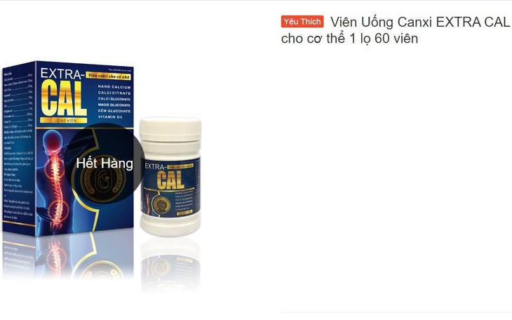 Thêm 2 thực phẩm bảo vệ sức khỏe Extra-Cal, An linh đan vừa bị Cục An toàn thực phẩm 'tuýt còi'