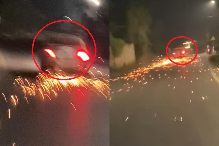 Truy tìm tài xế ô tô kéo lê xe máy 13km sau va chạm giao thông ở Thái Nguyên - Ảnh 1. Truy tìm tài xế ô tô kéo lê xe máy 13km sau va chạm giao thông ở Thái Nguyên - Ảnh 1.