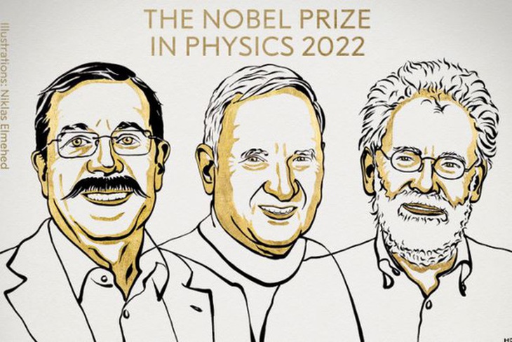 Giải Nobel Vật lý 2022 tôn vinh các nghiên cứu về lĩnh vực lượng tử - Ảnh 1. Giải Nobel Vật lý 2022 tôn vinh các nghiên cứu về lĩnh vực lượng tử - Ảnh 1.