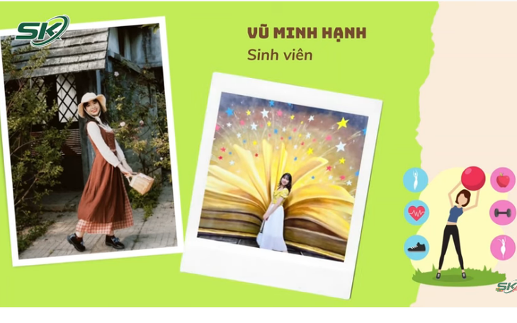 Hạnh phúc của cô gái "quá nhẹ cân" là mỗi sáng thức dậy tràn đầy năng lượng