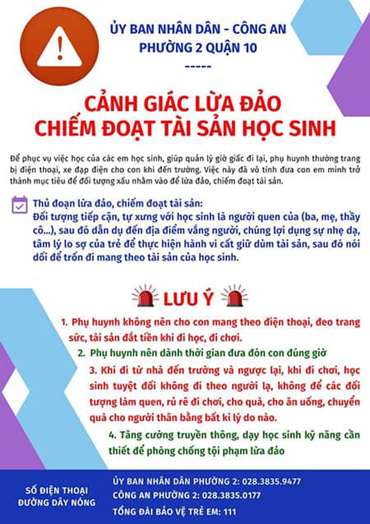 Những thủ đoạn làm hại học sinh, trẻ nhỏ của kẻ xấu gần đây - Ảnh 2. Những thủ đoạn làm hại học sinh, trẻ nhỏ của kẻ xấu gần đây - Ảnh 2.