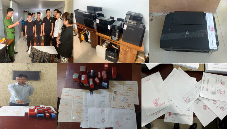 Triệt phá 3 đường dây làm giả con dấu, tài liệu của cơ quan nhà nước số lượng lớn - Ảnh 2.