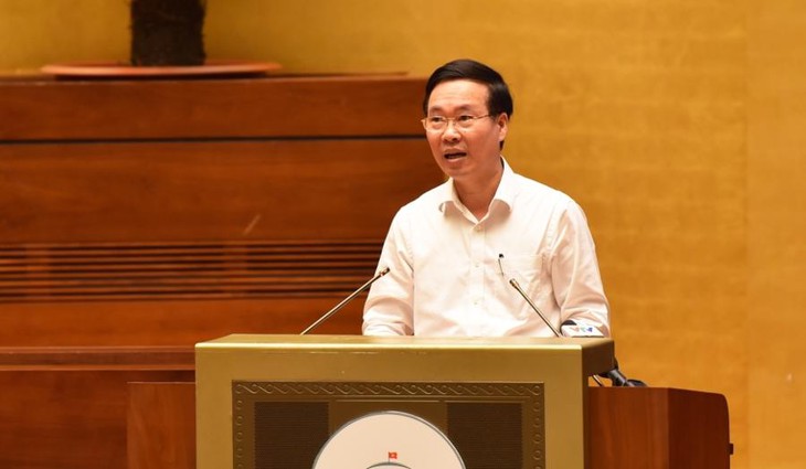 Ủy viên Bộ Chính trị, Thường trực Ban Bí thư Võ Văn Thưởngphát biểu chỉ đạo hội nghị. Ảnh: TTXVN. Ủy viên Bộ Chính trị, Thường trực Ban Bí thư Võ Văn Thưởngphát biểu chỉ đạo hội nghị. Ảnh: TTXVN.