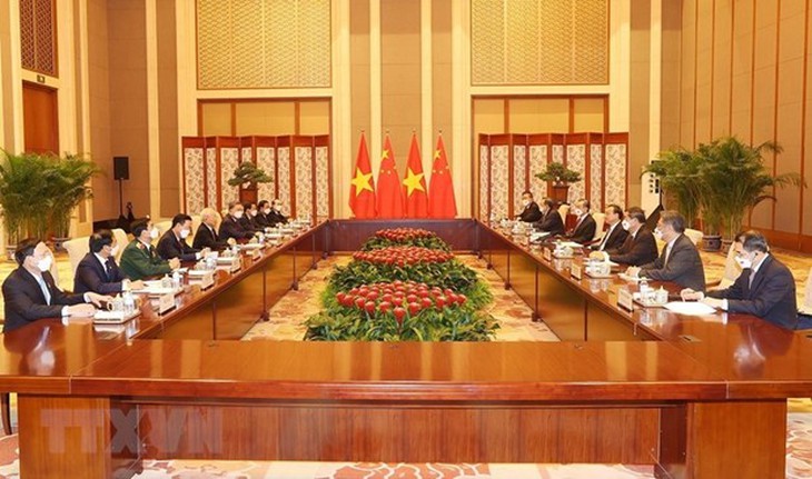 Tổng Bí thư Nguyễn Phú Trọng hội kiến Thủ tướng Trung Quốc hình ảnh 1 Tong Bi thu Nguyen Phu Trong hoi kien Thu tuong Trung Quoc hinh anh 1