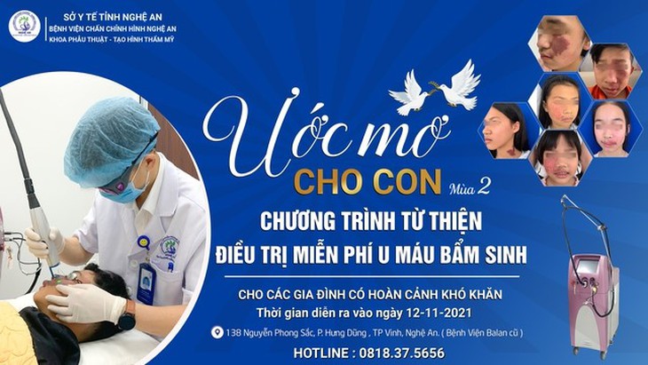 Cơ hội "vàng" điều trị u máu, bớt máu miễn phí cho trẻ em có hoàn cảnh khó khăn! - Ảnh 3.