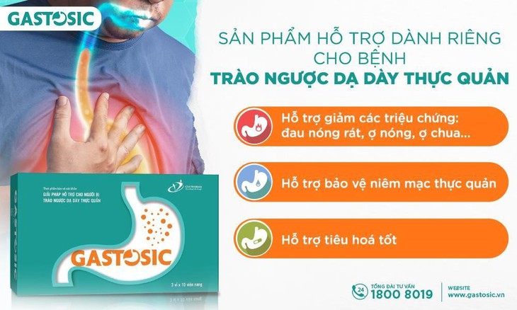 Trào ngược dạ dày thực quản lâu năm nên dùng gì để hỗ trợ? - Ảnh 2.