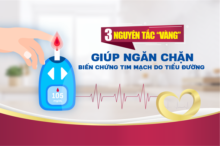 3 nguyên tắc “vàng” hỗ trợ giảm biến chứng tim mạch do tiểu đường - Ảnh 1. 3 nguyên tắc “vàng” hỗ trợ giảm biến chứng tim mạch do tiểu đường - Ảnh 1.