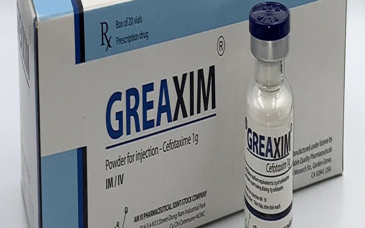 6 lô thuốc bột pha tiêm Greaxim bị thu hồi trên toàn quốc