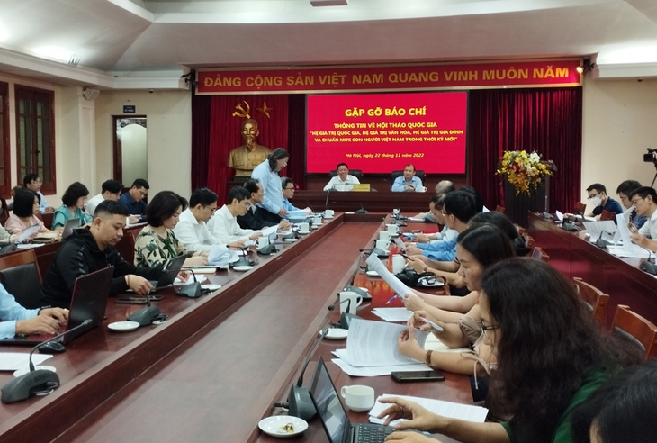 Sắp diễn ra Hội thảo ‘Hệ giá trị quốc gia, hệ giá trị văn hóa, hệ giá trị gia đình và chuẩn mực con người Việt Nam trong thời kỳ mới’ - Ảnh 1.