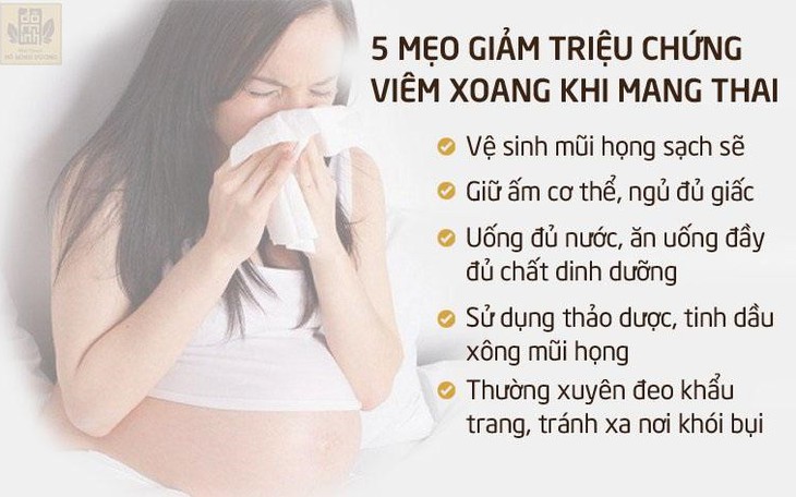 5 cách phòng ngừa và hỗ trợ giảm triệu chứng viêm xoang khi mang thai