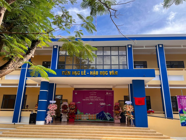 “Diện mạo mới” của trường THCS Đăk Nang tại Đắk Nông với 2 tầng và 6 phòng học - Ảnh 1.
