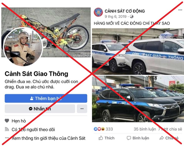 Cảnh báo các trang mạng xã hội giả mạo công an để lừa đảo - Ảnh 1.