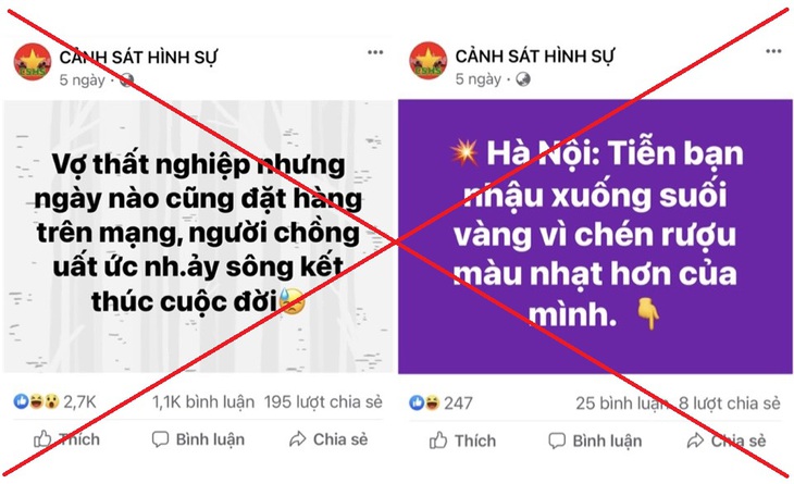 Cảnh báo các trang mạng xã hội giả mạo công an để lừa đảo - Ảnh 2.