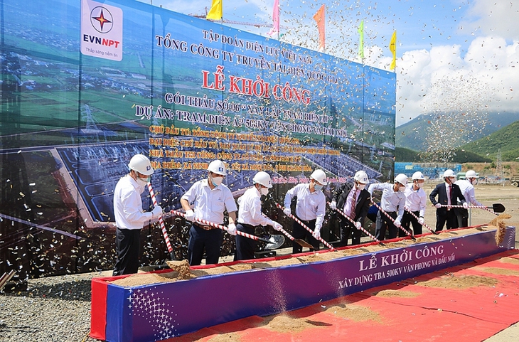 Thi công cụm công trình giải tỏa công suất NMNĐ BOT Vân Phong 1: Thế “chân tường” và nỗ lực của EVN và EVNNPT - Ảnh 1.