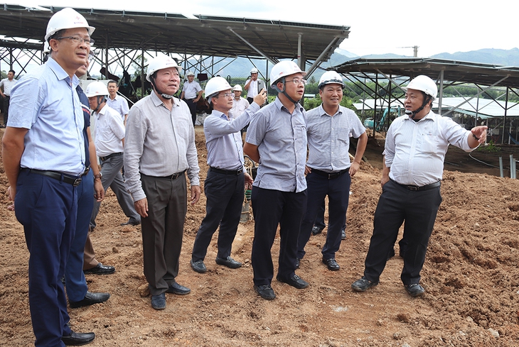 Thi công cụm công trình giải tỏa công suất NMNĐ BOT Vân Phong 1: Thế “chân tường” và nỗ lực của EVN và EVNNPT - Ảnh 3.