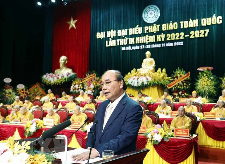 Phát huy truyền thống yêu nước, đồng hành cùng dân tộc của Phật giáo - Ảnh 1.