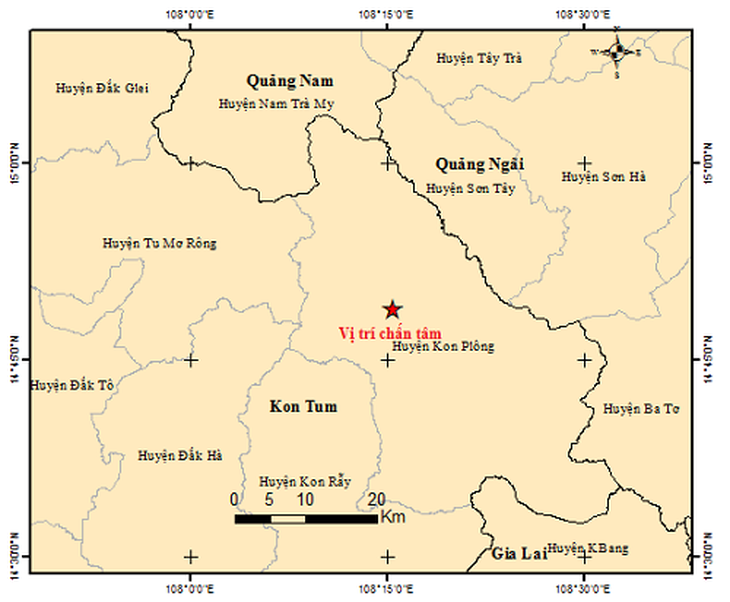 Kon Tum lại động đất 3.5 richter - Ảnh 2. Kon Tum lại động đất 3.5 richter - Ảnh 2.