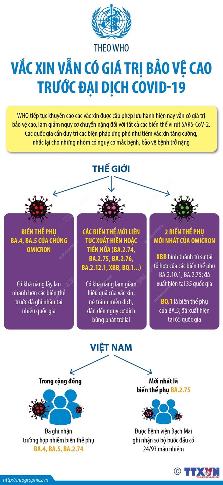 WHO: Vaccine vẫn có giá trị bảo vệ cao trước đại dịch COVID-19 - Ảnh 1.