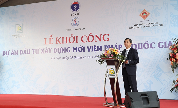 Bộ Y tế khởi công xây dựng mới Viện Pháp y Quốc gia - Ảnh 1. Bộ Y tế khởi công xây dựng mới Viện Pháp y Quốc gia - Ảnh 1.