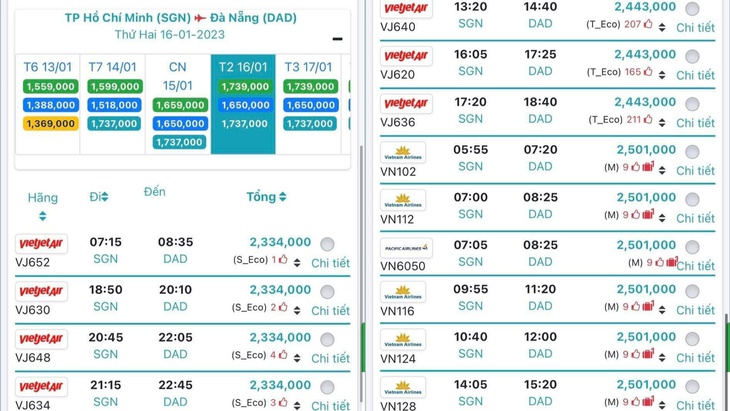 Giá vé bay Tết đắt gấp đôi năm ngoái, nhiều người chuyển sang đi xe khách - Ảnh 3. Giá vé bay Tết đắt gấp đôi năm ngoái, nhiều người chuyển sang đi xe khách - Ảnh 3.