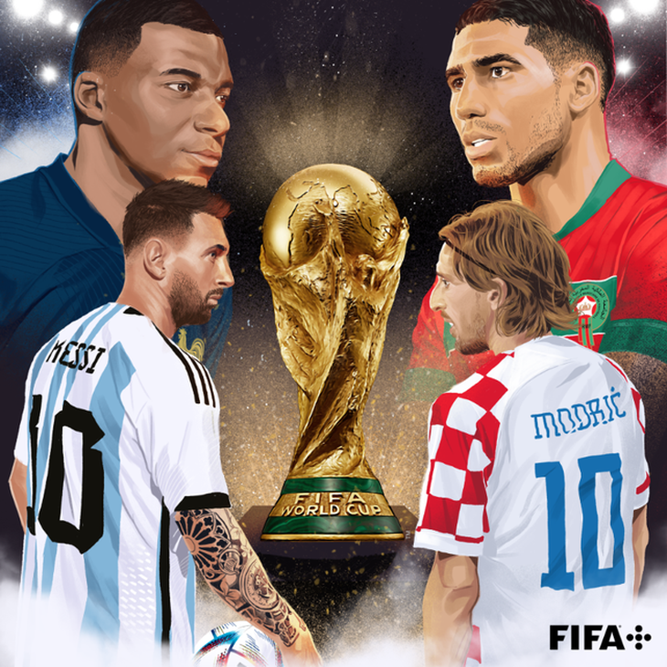 Bán kết World Cup 2022: Lịch sử đối đầu giữa Argentina với Croatia; Pháp với Maroc - Ảnh 1.
