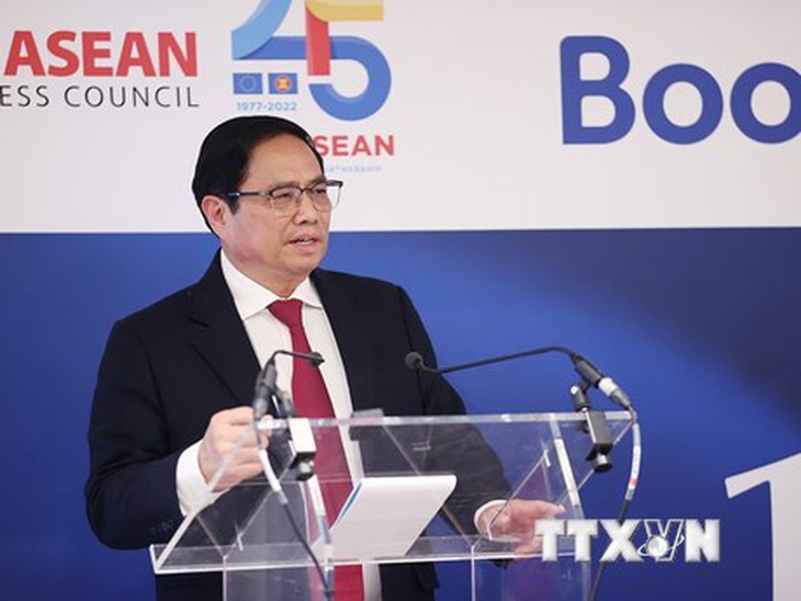 Thủ tướng Phạm Minh Chính dự Hội nghị Thượng đỉnh kinh doanh ASEAN-EU