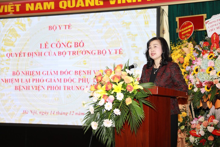 Bộ Y tế trao quyết định bổ nhiệm Giám đốc Bệnh viện Phổi Trung ương - Ảnh 1. Bộ Y tế trao quyết định bổ nhiệm Giám đốc Bệnh viện Phổi Trung ương - Ảnh 1.