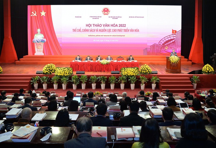 Khai mạc Hội thảo Văn hóa 2022 'Thể chế, chính sách và nguồn lực cho phát triển văn hóa' - Ảnh 1. Khai mạc Hội thảo Văn hóa 2022 'Thể chế, chính sách và nguồn lực cho phát triển văn hóa' - Ảnh 1.
