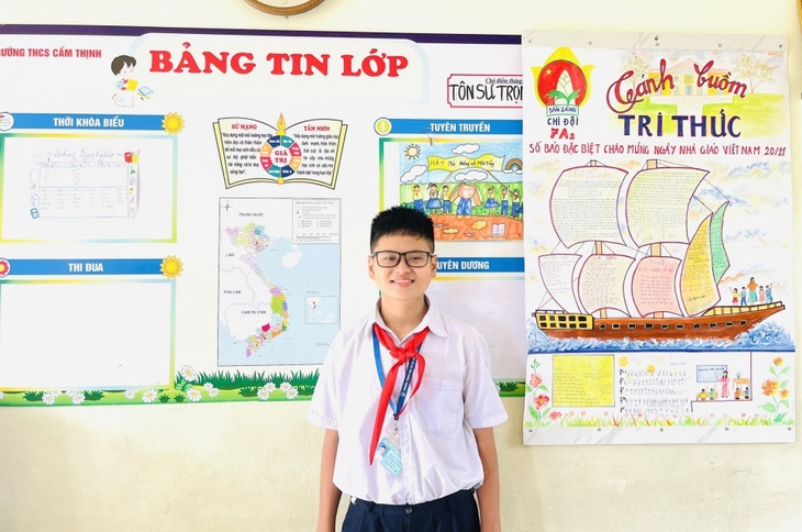 Cậu bé cứu người được Chủ tịch nước tặng thư khen: 'Em chỉ làm hành động nhỏ - Ảnh 1. Cậu bé cứu người được Chủ tịch nước tặng thư khen: 'Em chỉ làm hành động nhỏ - Ảnh 1.