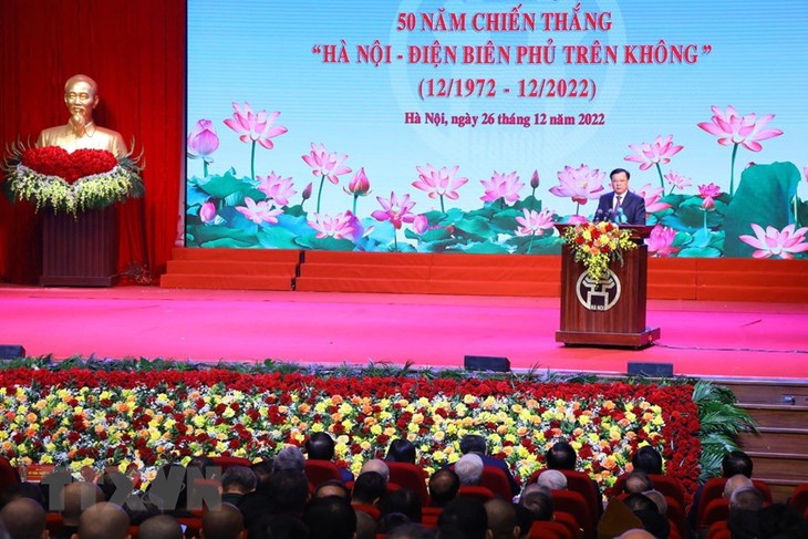 Lễ kỷ niệm 50 năm Chiến thắng Hà Nội-Điện Biên Phủ trên không - Ảnh 7.