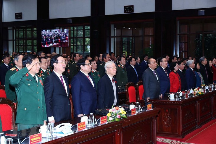 [Photo] Tổng Bí thư dự khai mạc Đại hội Hội Cựu chiến binh Việt Nam - Ảnh 11.