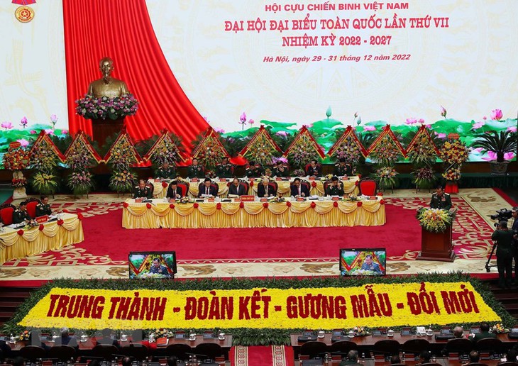 [Photo] Tổng Bí thư dự khai mạc Đại hội Hội Cựu chiến binh Việt Nam - Ảnh 12.