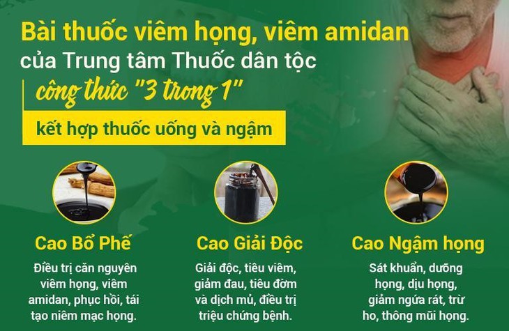 Bài thuốc chữa viêm họng, viêm amidan bằng Đông y kết hợp uống và ngậm - Ảnh 2.