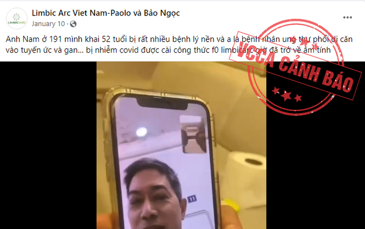 Cảnh báo hoạt động kinh doanh đa cấp sử dụng ứng dụng Limbic Arc để chữa COVID-19