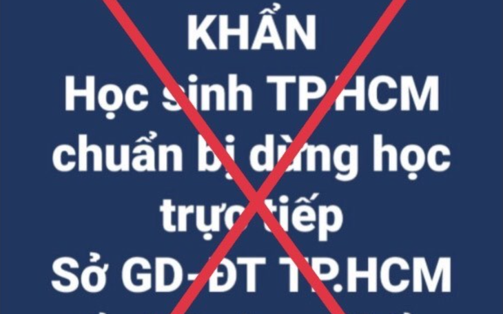 Thông tin học sinh TP.HCM dừng học trực tiếp là giả mạo