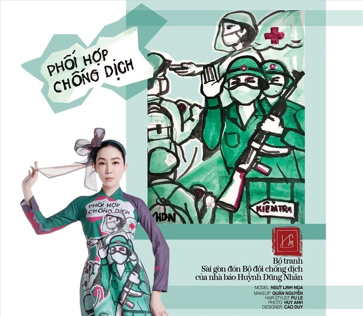 Nhà báo Huỳnh Dũng Nhân đem bộ tranh cổ động phòng, chống dịch Bắc tiến - Ảnh 10.