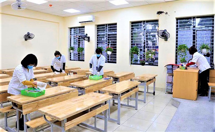 Hà Nội: Sẵn sàng đón học sinh từ lớp 7 đến lớ 12 trở lại trường học an toàn - Ảnh 2. Hà Nội: Sẵn sàng đón học sinh từ lớp 7 đến lớ 12 trở lại trường học an toàn - Ảnh 2.
