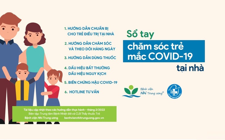 [Infographic] Cẩm nang chăm sóc trẻ mắc COVID-19 tại nhà từ A-Z