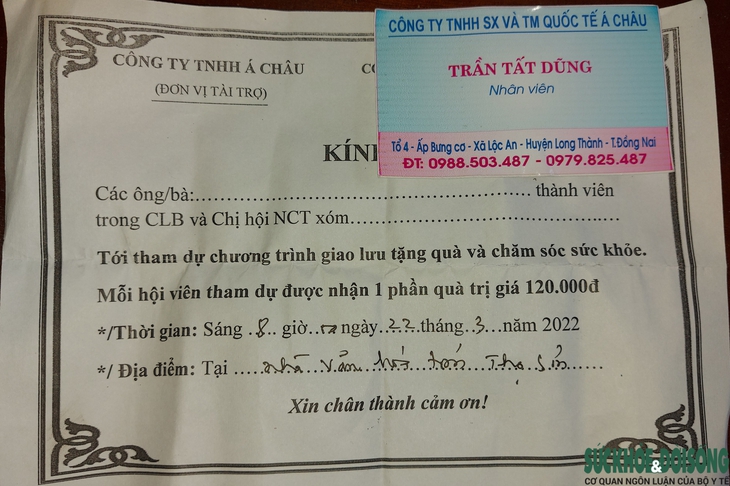 Lợi dụng hội thảo để bán thực phẩm bổ sung cho người cao tuổi - Ảnh 1.