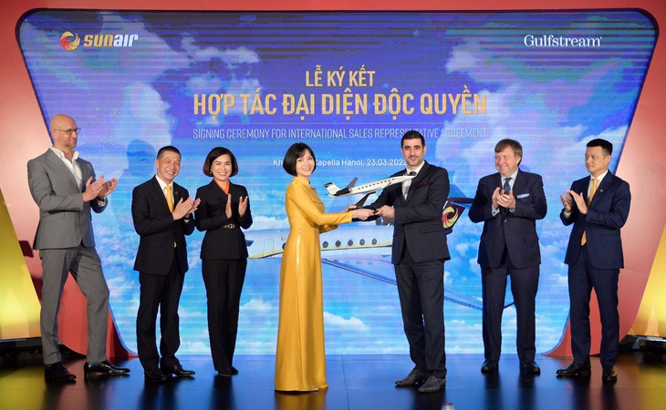 Hãng hàng không Sun Air chính thức trở thành đại diện độc quyền thương hiệu máy bay hạng sang Gulfstream tại Việt Nam - Ảnh 2. Hãng hàng không Sun Air chính thức trở thành đại diện độc quyền thương hiệu máy bay hạng sang Gulfstream tại Việt Nam - Ảnh 2.