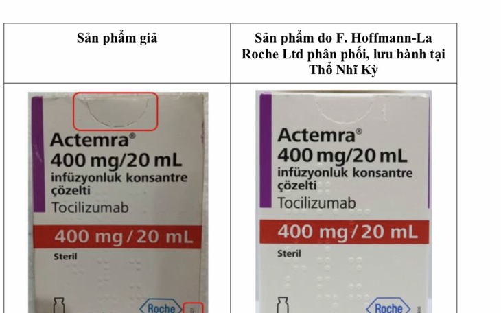 Cục Quản lý Dược thông báo một loại thuốc giả dùng trong bệnh xương khớp xuất hiện trên thị trường