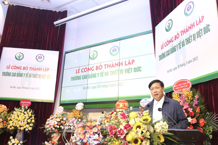 Công bố thành lập Trường Cao đẳng Y tế và Thiết bị Việt Đức - Ảnh 1.