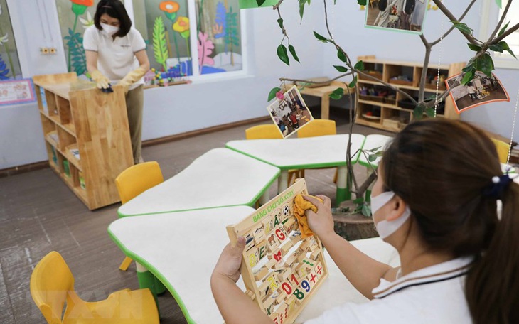 Các trường mầm non ở Hà Nội sẵn sàng đón trẻ tới trường